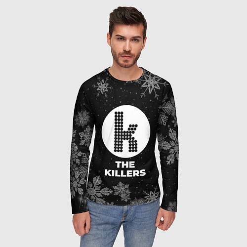 Мужской лонгслив Снежный The Killers / 3D-принт – фото 3