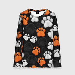 Лонгслив мужской Мохнатые лапки, цвет: 3D-принт
