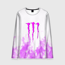 Лонгслив мужской Monster energy neon flame, цвет: 3D-принт