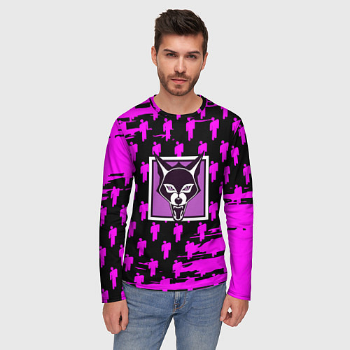 Мужской лонгслив Rainbow six game / 3D-принт – фото 3