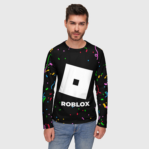 Мужской лонгслив Roblox конфети / 3D-принт – фото 3