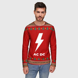 Лонгслив мужской AC DC new year, цвет: 3D-принт — фото 2