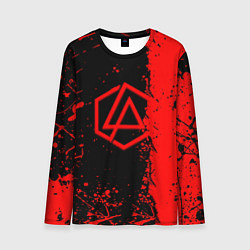 Мужской лонгслив Linkin park краски всплеск текстура