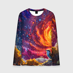 Лонгслив мужской Кукушка в космосе, цвет: 3D-принт