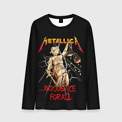 Лонгслив мужской Metallica justice for all, цвет: 3D-принт