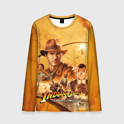 Лонгслив мужской Персонажи Indiana Jones and the great circle, цвет: 3D-принт