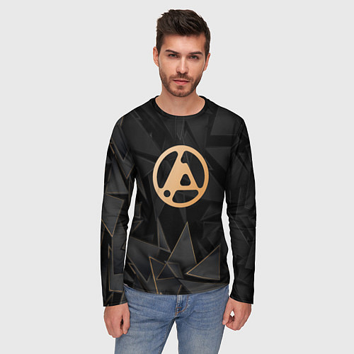 Мужской лонгслив Linkin Park 2024 golden poly / 3D-принт – фото 3