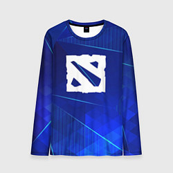 Лонгслив мужской Dota blue poly, цвет: 3D-принт