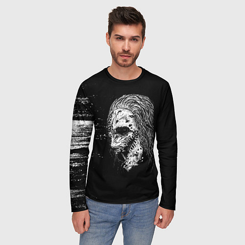 Мужской лонгслив Слипкнот кори / 3D-принт – фото 3