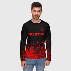 Лонгслив мужской Everton - red gradient посередине, цвет: 3D-принт — фото 2