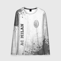 Лонгслив мужской AC Milan - white gradient вертикально, цвет: 3D-принт