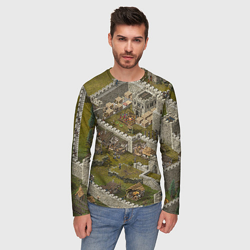 Мужской лонгслив Stronghold Crusader Definitive Edition / 3D-принт – фото 3
