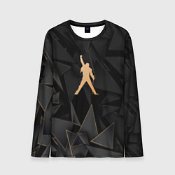 Лонгслив мужской Queen golden poly, цвет: 3D-принт