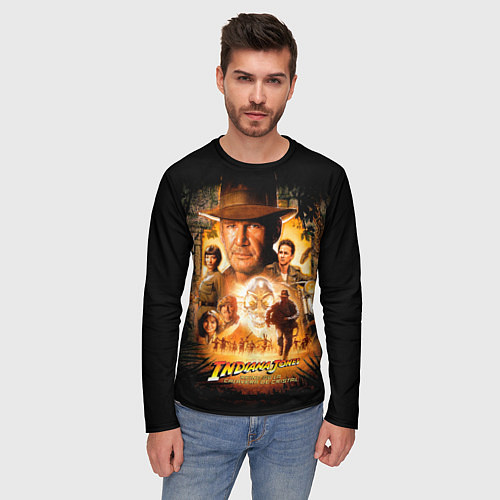 Мужской лонгслив Индиана Джонс: королевство хрустального черепа / 3D-принт – фото 3