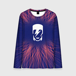 Лонгслив мужской David Bowie red energy, цвет: 3D-принт