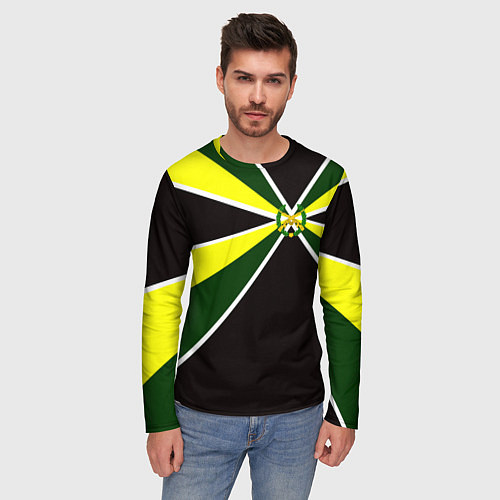 Мужской лонгслив Мотострелковые войска: лавры / 3D-принт – фото 3