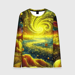 Лонгслив мужской Neon galaxy - ai art fantasy, цвет: 3D-принт