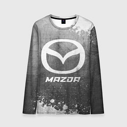 Лонгслив мужской Mazda - grey gradient, цвет: 3D-принт