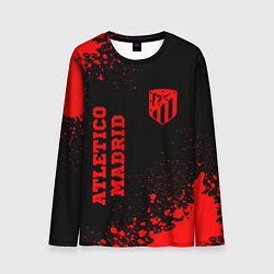 Лонгслив мужской Atletico Madrid - red gradient вертикально, цвет: 3D-принт