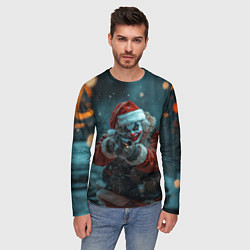 Лонгслив мужской Санта Джокер, цвет: 3D-принт — фото 2