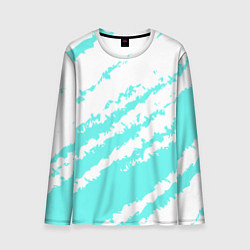 Мужской лонгслив The color is light blue and white