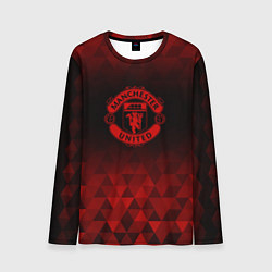 Лонгслив мужской Manchester United red poly, цвет: 3D-принт