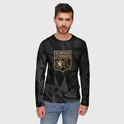 Лонгслив мужской Lyon golden poly, цвет: 3D-принт — фото 2
