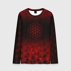 Лонгслив мужской Coldplay red poly, цвет: 3D-принт