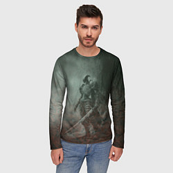 Лонгслив мужской Элитный воин-скелет, цвет: 3D-принт — фото 2