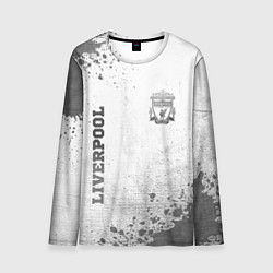 Мужской лонгслив Liverpool - white gradient вертикально