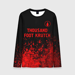 Лонгслив мужской Thousand Foot Krutch - red gradient посередине, цвет: 3D-принт