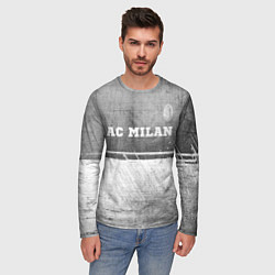 Лонгслив мужской AC Milan - grey gradient посередине, цвет: 3D-принт — фото 2