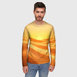 Лонгслив мужской Золотые пески, цвет: 3D-принт — фото 2