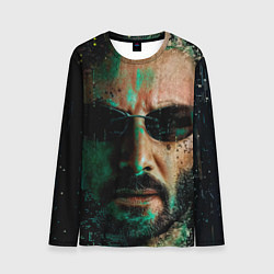 Лонгслив мужской Matrix - Keanu Reeves, цвет: 3D-принт