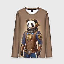 Лонгслив мужской Крутой панда в стиле стимпанк, цвет: 3D-принт