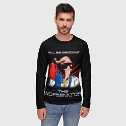 Лонгслив мужской Jim - worminator, цвет: 3D-принт — фото 2