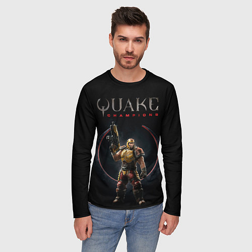 Мужской лонгслив Quake champions - Ranger / 3D-принт – фото 3