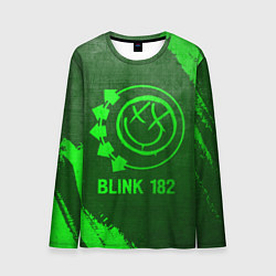 Лонгслив мужской Blink 182 - green gradient, цвет: 3D-принт