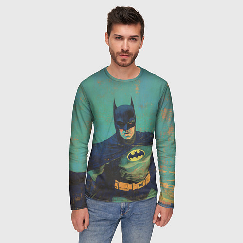 Мужской лонгслив Злой Бэтмен / 3D-принт – фото 3