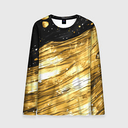 Лонгслив мужской Золотой текстурный фон, цвет: 3D-принт