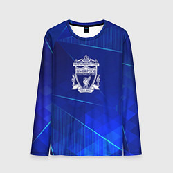 Лонгслив мужской Liverpool blue poly, цвет: 3D-принт