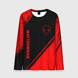Лонгслив мужской Evangelion - red gradient вертикально, цвет: 3D-принт