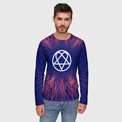 Лонгслив мужской HIM red energy, цвет: 3D-принт — фото 2
