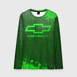 Лонгслив мужской Chevrolet - green gradient, цвет: 3D-принт