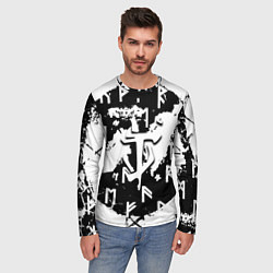 Лонгслив мужской Doom символы краски, цвет: 3D-принт — фото 2