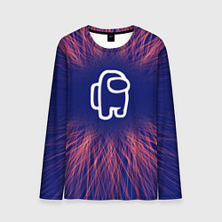 Лонгслив мужской Among Us red energy, цвет: 3D-принт