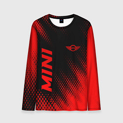 Мужской лонгслив Mini - red gradient вертикально