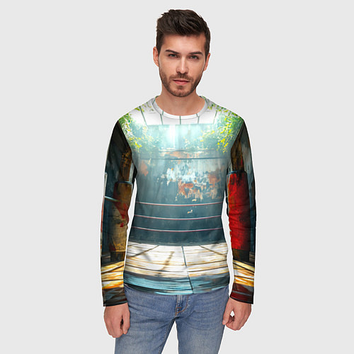 Мужской лонгслив Ринг под открытым небом / 3D-принт – фото 3