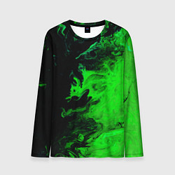 Лонгслив мужской Color green black, цвет: 3D-принт