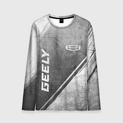 Мужской лонгслив Geely - grey gradient вертикально